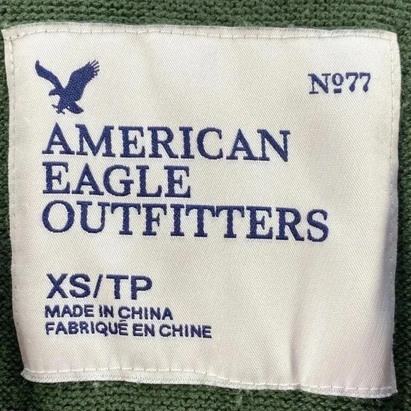 American Eagle Outfitters V-Neck Sweater Hunter Green Size XS - Picture 4 of 5